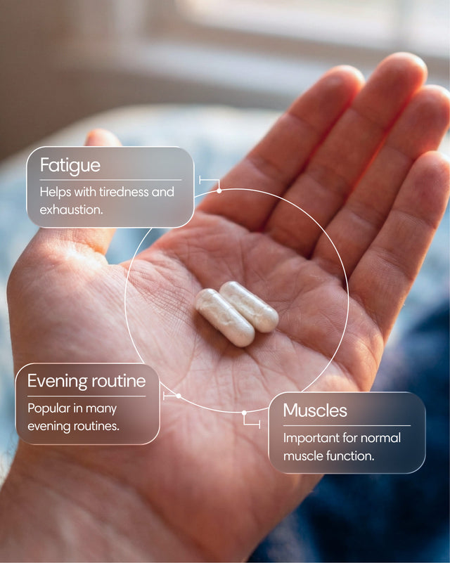 Clearly Magnesium Bisglycinate supplement capsules in a bottle, designed for easy everyday use and optimal magnesium absorption.