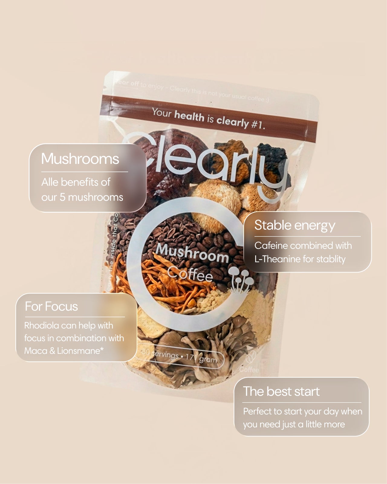  Clearly - Mushroom coffee